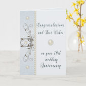 Carte de Vœux pour les Trente Ans de Mariage (Fleur jaune)