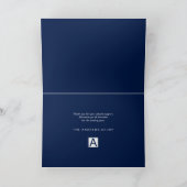 Carte de voeux pour les vacances d'affaires Snowfl (Intérieur)