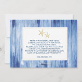 Carte de voeux pour les vacances de la photo côtiè (Dos)