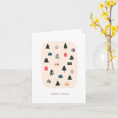 Carte de voeux pour les vacances d'hiver (Fleur jaune)