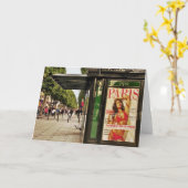 Carte de voeux pour l'été à Paris (Fleur jaune)