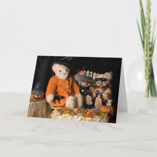 Carte de voeux pour l'Halloween 4812 Nounours