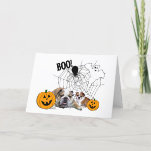 Carte de voeux pour l'Halloween Bulldogs