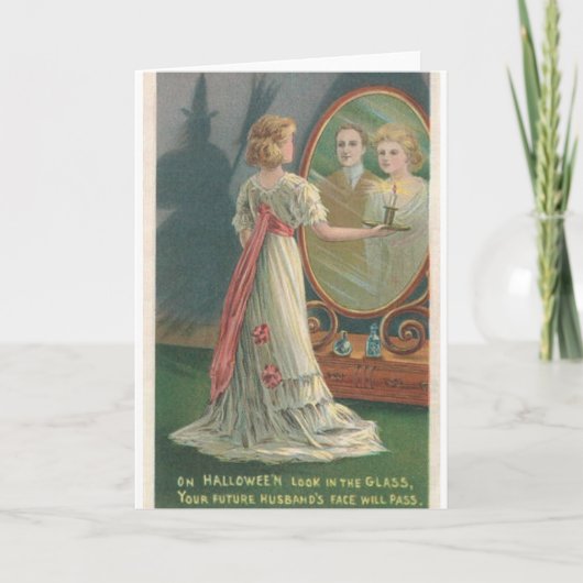 Carte de voeux pour l'Halloween vintage (Devant)