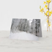 carte de voeux pour l'hiver (Fleur jaune)