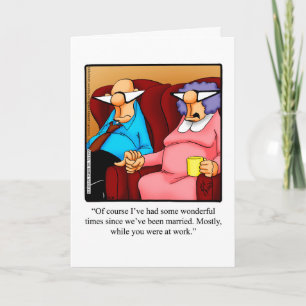 Carte de voeux pour l'Humour Anniversaire
