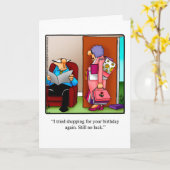 Carte de voeux pour l'Humour anniversaire pour lui (Fleur jaune)