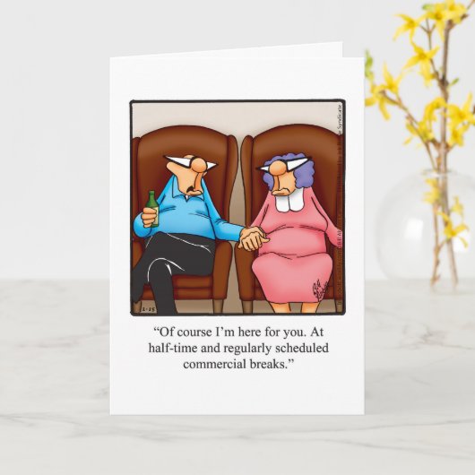 Carte de voeux pour l'Humour de l'anniversaire drô (Fleur jaune)