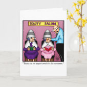 Carte de voeux pour l'Humour de l'anniversaire drô (Fleur jaune)