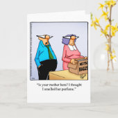 Carte de voeux pour l'Humour de mariage blanc amus (Fleur jaune)