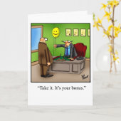 Carte de voeux pour l'Humour de retraite "Spectacl (Fleur jaune)