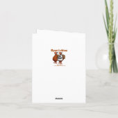 Carte de voeux pour l'Humour de Thanksgiving (Dos)