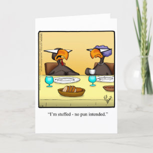 Carte de voeux pour l'Humour de Thanksgiving