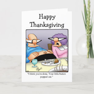 Carte de voeux pour l'Humour de Thanksgiving