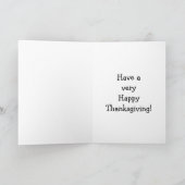 Carte de voeux pour l'Humour de Thanksgiving (Intérieur)