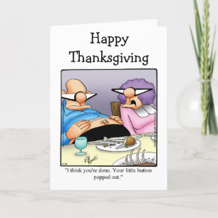 Carte de voeux pour l'Humour de Thanksgiving