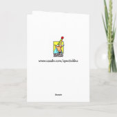 Carte de voeux pour l'Humour de voyage (Dos)