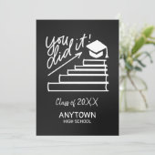 Carte de voeux pour l'obtention du diplôme (Debout devant)