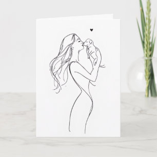 Carte de vœux pour maman de chien Carte pour amate