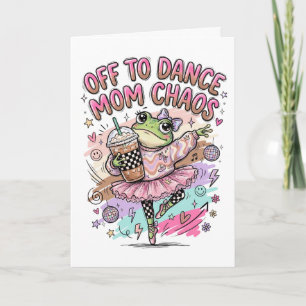 Carte de vœux pour maman de danseuse