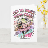 Carte de vœux pour maman de danseuse (Fleur jaune)