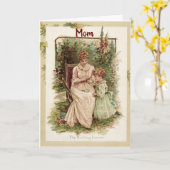 Carte de vœux pour maman et fille (Fleur jaune)