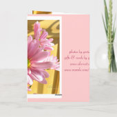 Carte de voeux pour maman rose (Dos)
