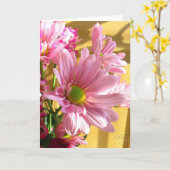 Carte de voeux pour maman rose (Fleur jaune)