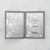 Carte de voeux pour mari de l'anniversaire d'argen (Intérieur)