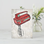 Carte de voeux pour mélangeur à main électrique (Debout devant)