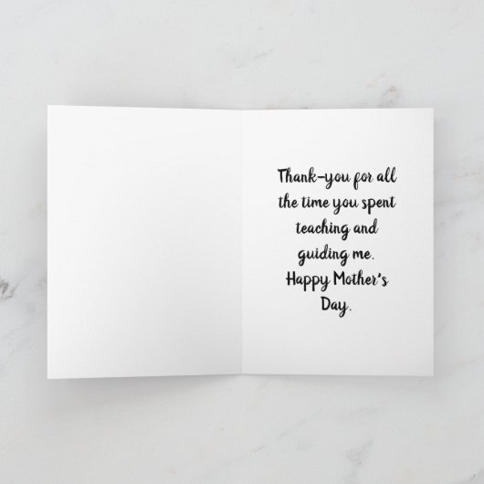 Carte de vœux pour mère et fille (Intérieur)