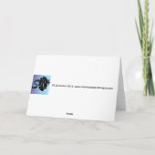 Carte de voeux pour Noël Clydesdale Horse Colt (Dos)