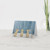 Carte de vœux pour Noël enneigé (Devant)