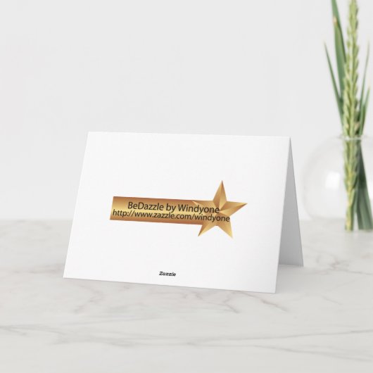 Carte de voeux pour Noël Palm Tree Sud (Dos)