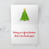 Carte de voeux pour Noël père Noël Car (Intérieur)