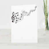 Carte de voeux pour notes musicales (Devant)