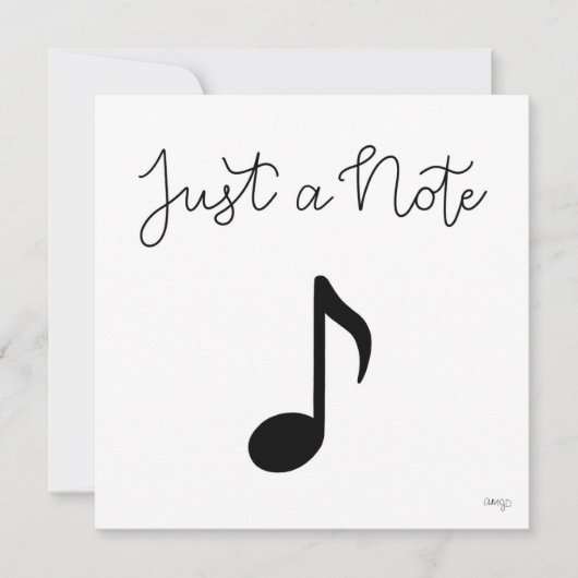 Carte de voeux pour notes musicales (Devant)