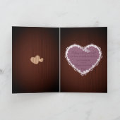 Carte de voeux pour notre 1er anniversaire de mari (Intérieur)