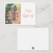 Carte de vœux pour oiseau à nourrir (Devant / Derrière)