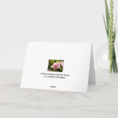 Carte de voeux pour orchidée rose (Dos)