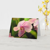 Carte de voeux pour orchidée rose (Fleur jaune)