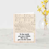 Carte de vœux pour papa (Fleur jaune)