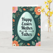 Carte de vœux pour parents de printemps (Fleur jaune)