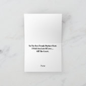 Carte de vœux pour partenaire de tennis romantique (Intérieur)