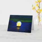 Carte de voeux pour peinture à l'eau à une seule p (Fleur jaune)