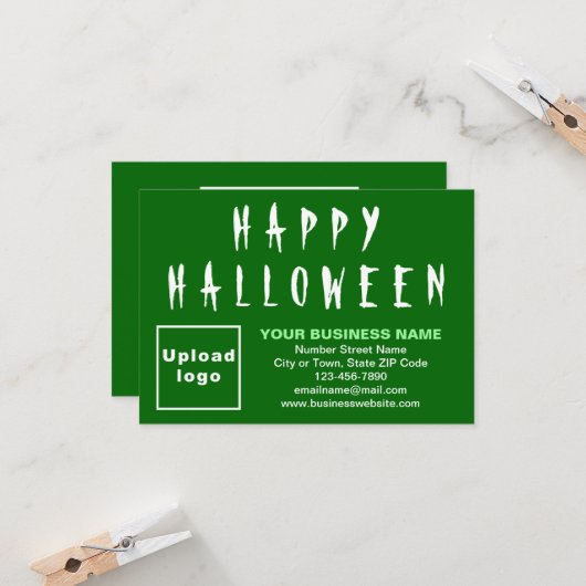 Carte de voeux pour petits appartements verts d'Ha (Devant/Arrière en situation)