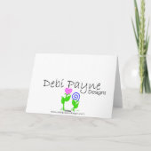 Carte de voeux pour petits pois (Dos)