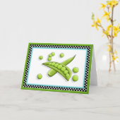 Carte de voeux pour petits pois (Fleur jaune)