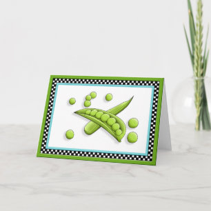 Carte de voeux pour petits pois