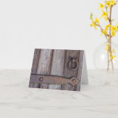 Carte de voeux pour poignée de porte de cave (Fleur jaune)